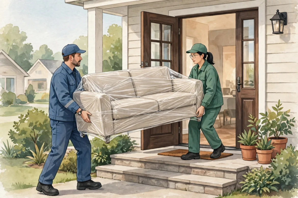 新家入住采购家具沙发到加拿大温哥华送货到门